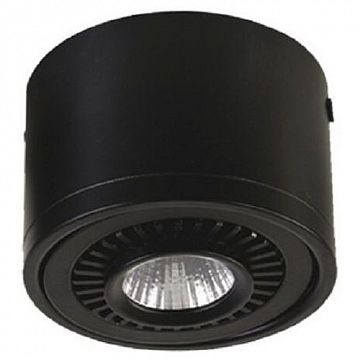 1778-1C Reflector потолочный светильник D87*H60, 1*LED*7W, AC:100-240V, 560LM, RA>80, IP21, 4000-4200K, included; потолочный светильник с поворотным источником света, черный цвет каркаса  - фотография 3