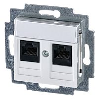 2CHH295118A6003 Розетка компьютерная 2xRJ45 ABB LEVIT, скрытый монтаж, белый, 2CHH295118A6003 2CHH295118A6003 Розетка компьютерная 2xRJ45 ABB LEVIT, скрытый монтаж, белый, 2CHH295118A6003