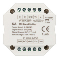 028419 Усилитель SMART-SPI (12-24V, 2 output) (Arlight, IP20 Пластик, 5 лет)