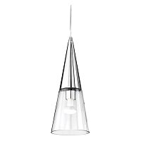 017440 CONO, подвесной светильник, цвет арматуры - хром, цвет стекла - прозрачный, 1 x 40W E14