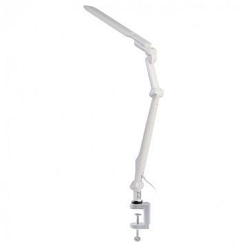 Б0052766 Настольный светильник ЭРА NLED-496-12W-W светодиодный на струбцине белый, Б0052766  - фотография 7