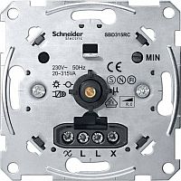 MTN5136-0000 Механизм поворотного светорегулятора-переключателя Schneider Electric коллекции Merten, 315 Вт, скрытый монтаж, MTN5136-0000