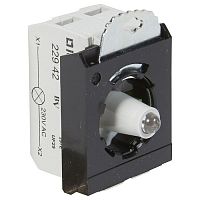 023012 Комплектующий блок для кнопок - Osmoz - для комплектации - с подсветкой - под винт - 230 В~ - Н.О. -