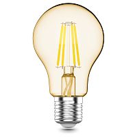 1021245 Лампа Gauss Basic Filament А60 4,5W 300lm 2200К Е27 golden LED 1/10/40