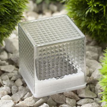 Б0016247 L-PL20-СUB ЭРА Садовый светильник на солнечной батарее, пластик, прозрачный, черный, 20 см (24/648)  - фотография 4