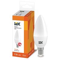 LLE-C35-9-230-30-E14 Лампа LED C35 свеча 9Вт 230В 3000К E14 IEK
