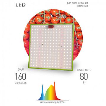 Б0053285 Квантум борд ЭРА FITO-80W-LED-QB Quantum board фитопрожектор полного спектра 80 Вт 3500К  - фотография 4