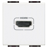 N4284 Розетка HDMI BTicino LIVING LIGHT, скрытый монтаж, белый, N4284