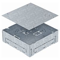 7427430 Монтажное основание UDHOME BOX для лючка GES4 (коробка для лючка 6 модулей 45х45 мм) h=70-110 сталь Тип: UDHOME BOX 4 (упак. 1шт)