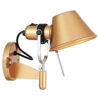 Legend настенный светильник D265*W150*H215, 1*E27*60W, excluded; сочетание двух цветов - золотое окрашивание и гальваника хром, поворотный плафон, 2839-1W