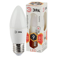Б0027971 Лампочка светодиодная ЭРА STD LED B35-9W-827-E27 E27 / Е27 9Вт свеча теплый белый свет