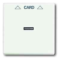 2CKA001710A3928 Накладка на карточный выключатель ABB, скрытый монтаж, белый бархат, 2CKA001710A3928