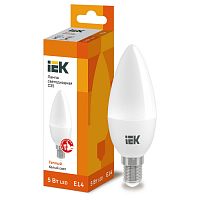 LLE-C35-5-230-30-E14 Лампа LED C35 свеча 5Вт 230В 3000К E14 IEK