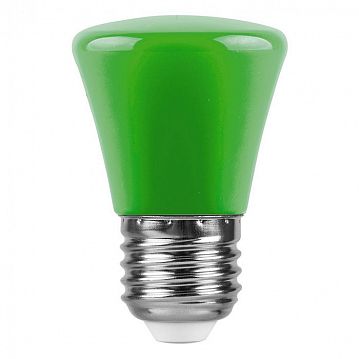 25912 Лампа светодиодная,  (1W) 230V E27 зеленый C45, LB-372  - фотография 2