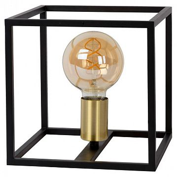 00524/01/30 RUBEN Настольная лампа 1x E27 60W Black/Satin Brass, 00524/01/30  - фотография 2