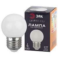 Б0049577 Лампочка светодиодная ЭРА STD ERAW45-E27 E27 / Е27 1Вт шар белый для белт-лайт