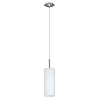 85977 85977 Подвес TROY 3, 1х60W (E27), никель/белый, 85977