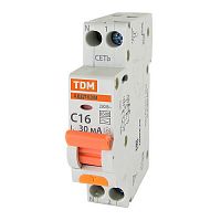 SQ0202-0060 Дифавтомат TDM Electric АВДТ 63М 1P+N 16А (C) 4.5 кА, 30 мА (AC), SQ0202-0060