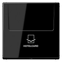 LS590CARDSW Накладка на карточный выключатель Jung LS 990, скрытый монтаж, черный, LS590CARDSW