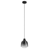 43821 43821 Подвесной потолочный светильник (люстра) SEDBERGH, 1Х40W, E27, H1100, Ø200, сталь, черный/стек