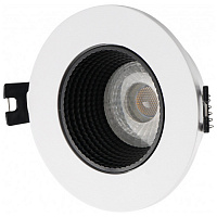 DK3061-WH+BK DK3061-WH+BK Встраиваемый светильник, IP 20, 10 Вт, GU5.3, LED, белый/черный, пластик