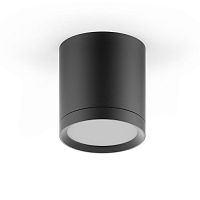 HD014 LED светильник накладной с рассеивателем HD014 6W (черный) 3000K 68х75,400лм, 1/30