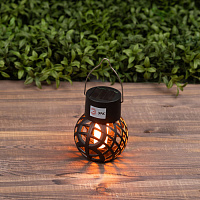 Б0053385 Светильник уличный ЭРА ERASF22-36 на солнечных батареях садовый подвесной Лампочка орнамент 7 см