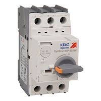 251711 Силовой автомат для защиты двигателя КЭАЗ OptiStart MP 0.4А 3P, магнитный расцепитель, 251711