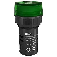 25002DEK Лампа комм. ADDS 22 мм Цвет:ЗЕЛЕНЫЙ LED 220В ЛK-22 DEKra 25002DEK Лампа комм. ADDS 22 мм Цвет:ЗЕЛЕНЫЙ LED 220В ЛK-22 DEKra