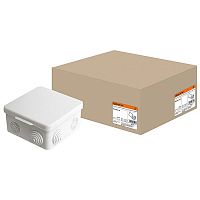 SQ1401-0113 Распаячная коробка ОП 100х100х55мм, крышка, IP54, 8вх. TDM
