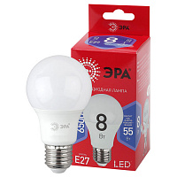 Б0045323 Лампочка светодиодная ЭРА RED LINE LED A60-8W-865-E27 R Е27 / E27 8 Вт груша холодный дневной свет