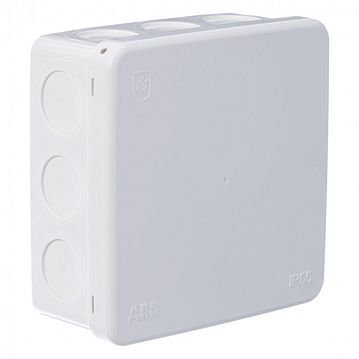 2TKA140002G1 AP10 Коробка распределительная квадратная 104х104 мм, IP55, белая  - фотография 2
