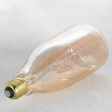 GF-L-2103 EDISSON Лампочки, цвет основания - бронзовый, плафон - стекло (цвет - янтарный), 1x4W E27  - фотография 2