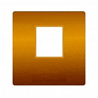 FD04317OB-A Накладка на мультимедийную розетку FEDE, скрытый монтаж, bright gold/бежевый, FD04317OB-A