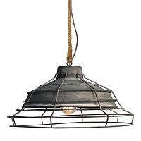 BRENTWOOD Подвесной светильник, цвет основания - серый, плафон - металл (цвет - серый), 1x60W E27, LSP-9878