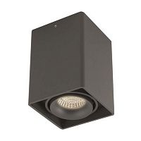 DL18611/01WW-SQ Shiny black Donolux Lumme Светильник накладной, MR16, макс.50Вт, GU10, IP20, Блестящий черный, D93х93х120 мм, без лампы